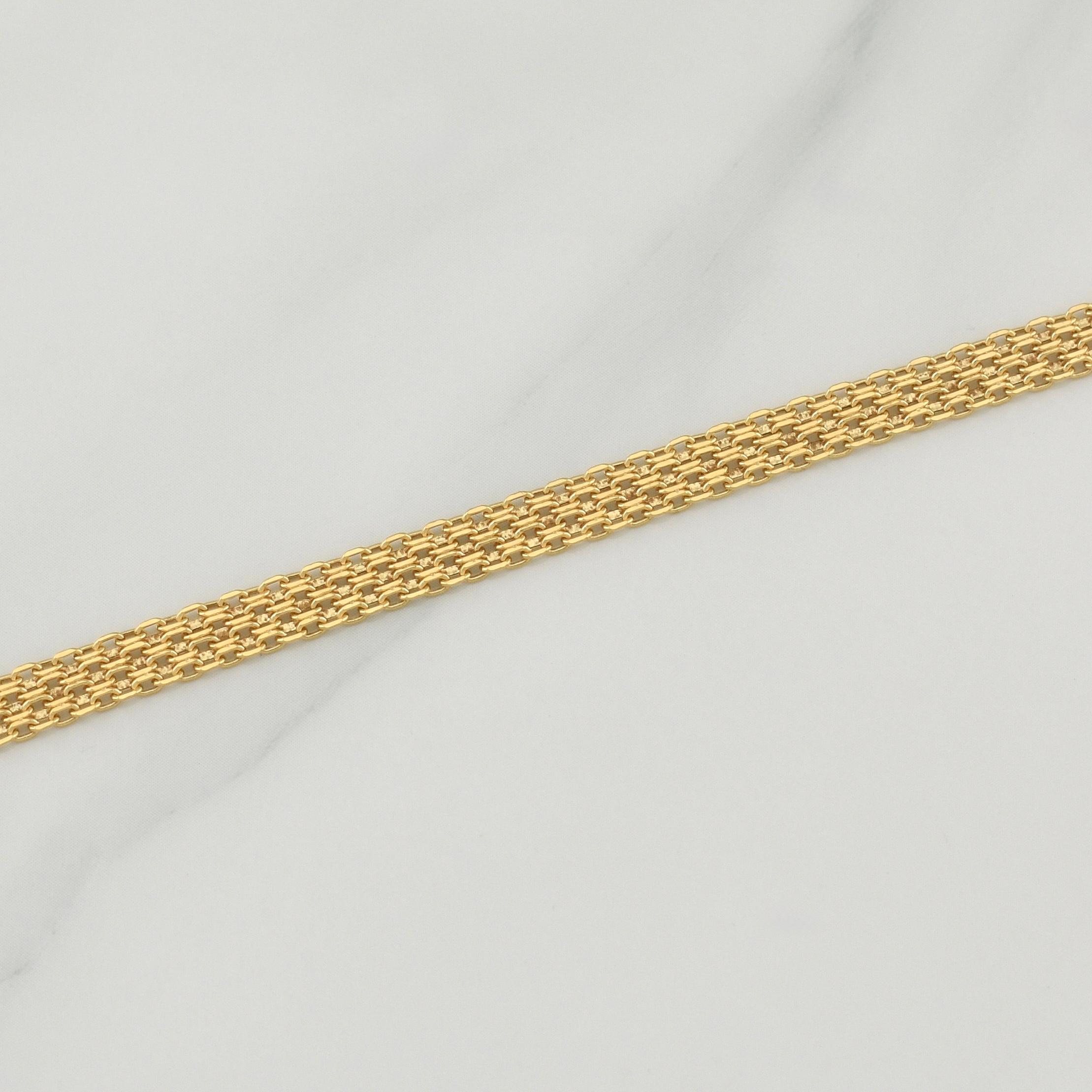 Cadena China 6.85gr / 19 3/4 in / 4.65mm Oro Amarillo +1 18K !