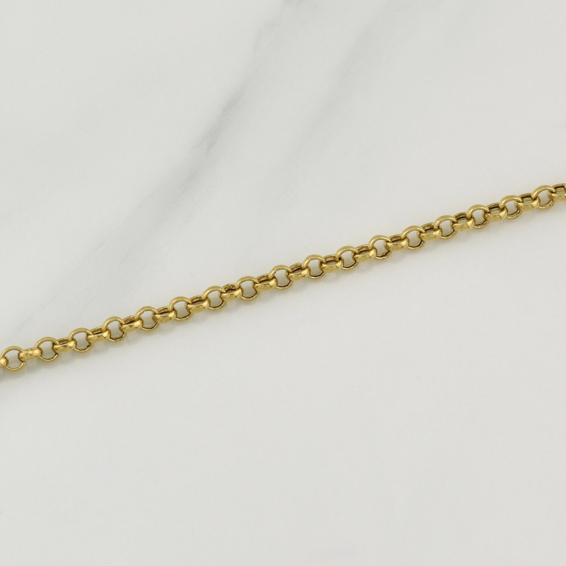 Cadena Roll-On 10gr / 28 1/4 in / 3.25mm Oro Amarillo +3 18K !