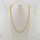 Cadena Roll-On 13.4gr / 24 in / 4.2mm Oro Amarillo +3 18K !