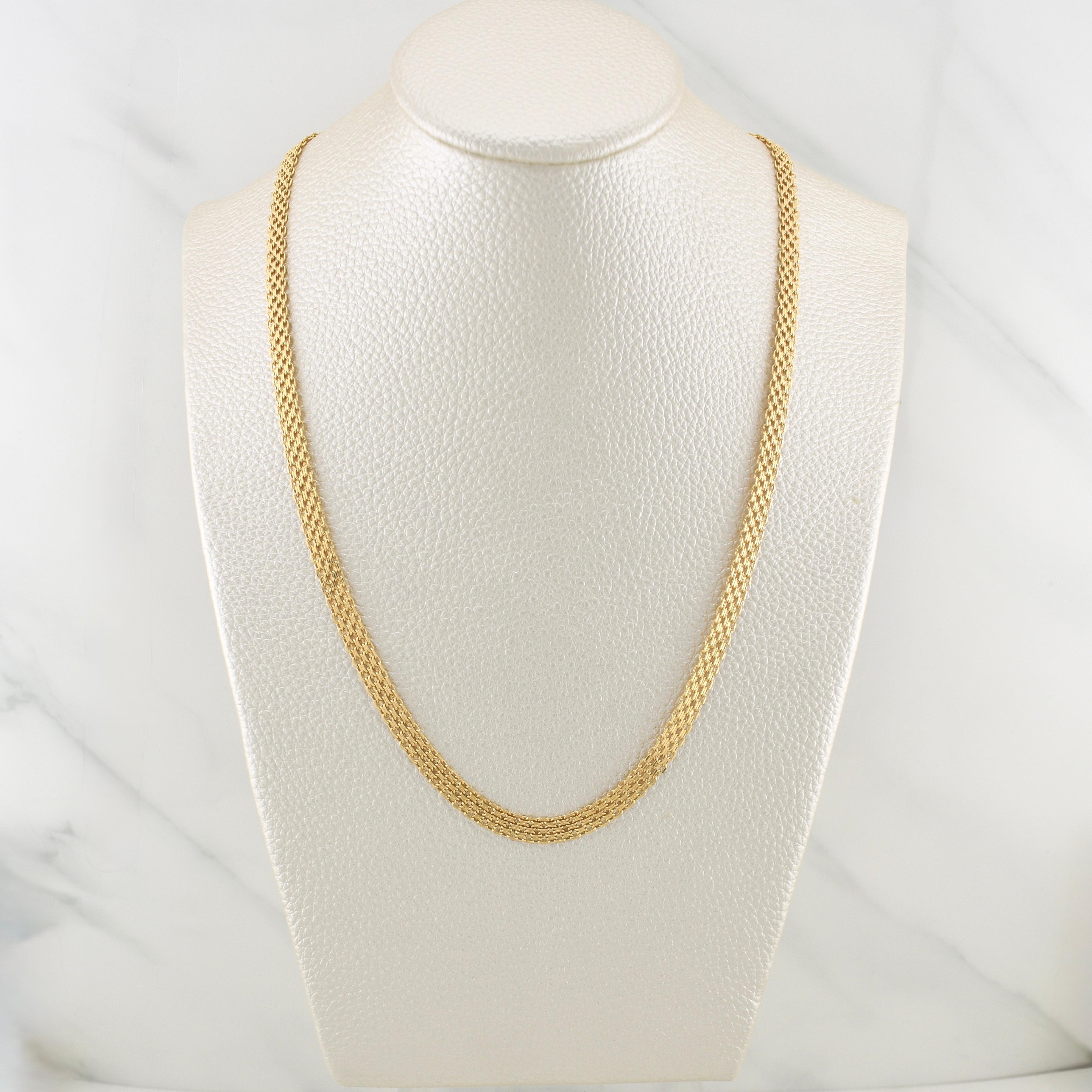 Cadena China 6.9gr / 19 3/4 in / 4.65mm Oro Amarillo +1 18K !