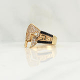 Anillo Casco Gladiador 8.95gr / T11 3/4 / Oro Amarillo 18K !