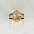 Anillo Casco Gladiador 8.95gr / T11 3/4 / Oro Amarillo 18K !