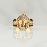 Anillo Casco Gladiador 8.95gr / T11 3/4 / Oro Amarillo 18K !
