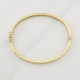 Screw Hoop Bracelet 4.6gr / 7 3/4 in / 3.9mm Yellow Gold +4 18K !