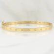 Screw Hoop Bracelet 4.7gr / 7 3/4 in / 3.9mm Yellow Gold +4 18K !