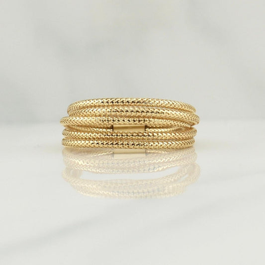 Anillo Flex 1.35gr / T10 / Oro Amarillo +4 18K !