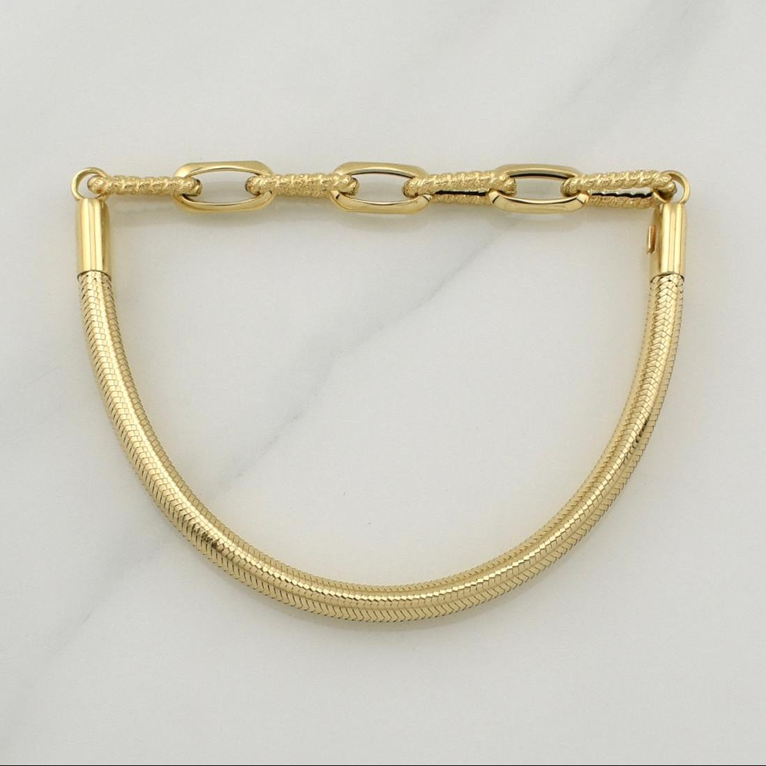 Flex Bracelet Drawer 5.5gr / 8 1/4 in / 6.5mm Yellow Gold +4 18K !