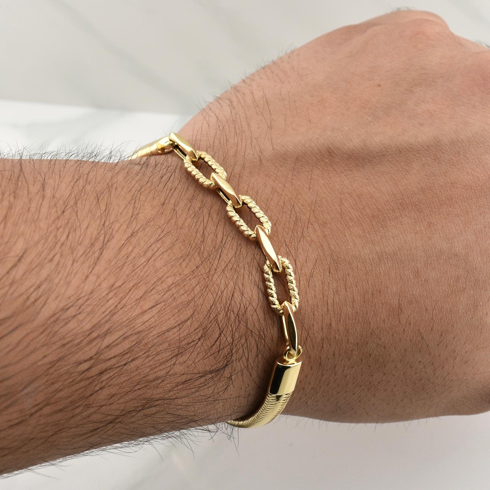 Flex Bracelet Drawer 5.5gr / 8 1/4 in / 6.5mm Yellow Gold +4 18K !