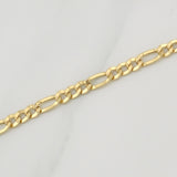 Figaro Bracelet 2.6gr / 8 in / 4.4mm Yellow Gold +1 18K !