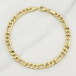 Figaro Bracelet 7gr / 8 1/4 in / 5.6mm Yellow Gold +1 18K !
