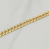 Pulso Cubano 6.4gr / 8 1/4 in / 6.3mm Oro Amarillo +1 18K !