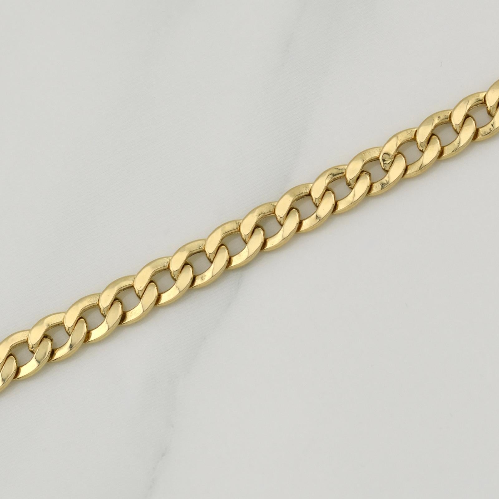 Cuban Links Bracelet 7gr / 8 in / 5.7mm Yellow Gold +1 18K !