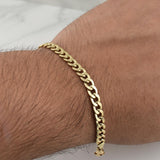 Cuban Links Bracelet 7gr / 8 in / 5.7mm Yellow Gold +1 18K !