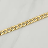 Cuban Links Bracelet 10.5gr / 8 3/4 in / 8.55mm Yellow Gold +1 18K !