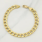 Cuban Links Bracelet 10.5gr / 8 3/4 in / 8.55mm Yellow Gold +1 18K !