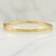 Screw Hoop Bracelet 6.3gr / 7 3/4 in / 4.1mm Yellow Gold +4 18K !