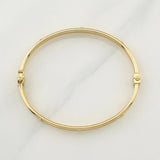Screw Hoop Bracelet 6.45gr / 7 3/4 in / 4.1mm Yellow Gold +4 18K !