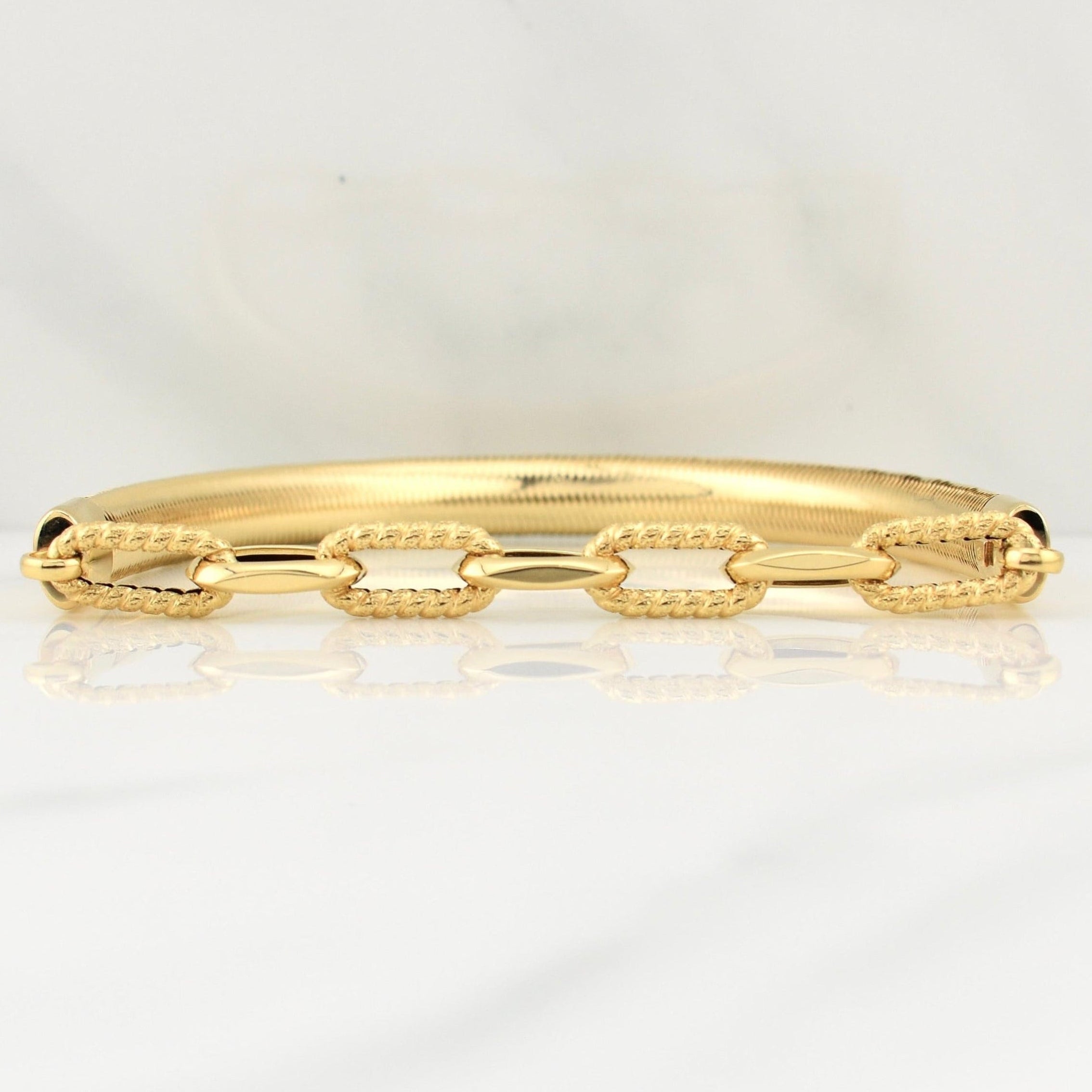 Flex Bracelet Drawer 5.5gr / 8 1/4 in / 6.5mm Yellow Gold +4 18K !