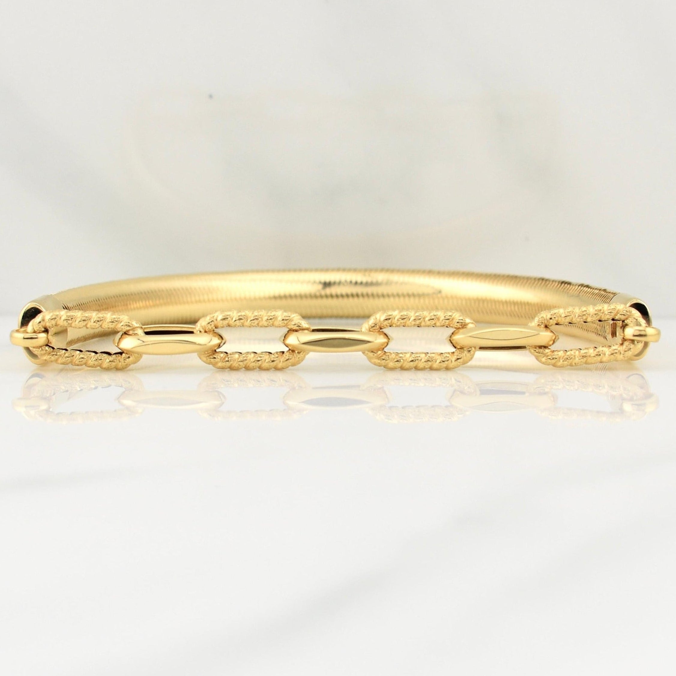 Flex Bracelet Drawer 5.65gr / 7 3/4 in / 6.5mm Yellow Gold +4 18K !