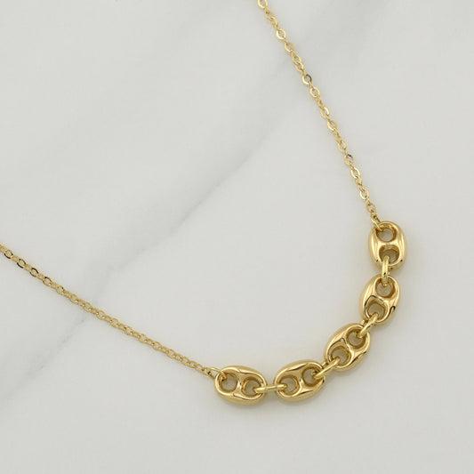 Cadena Aro Seguido GC 4.1gr / 18 in / 1.45mm Oro Amarillo +4 18K !