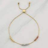 Pulso Aro Seguido Gradual 2.2gr / 9 1/2 in / 2.9mm Tres Oros +4 18K !