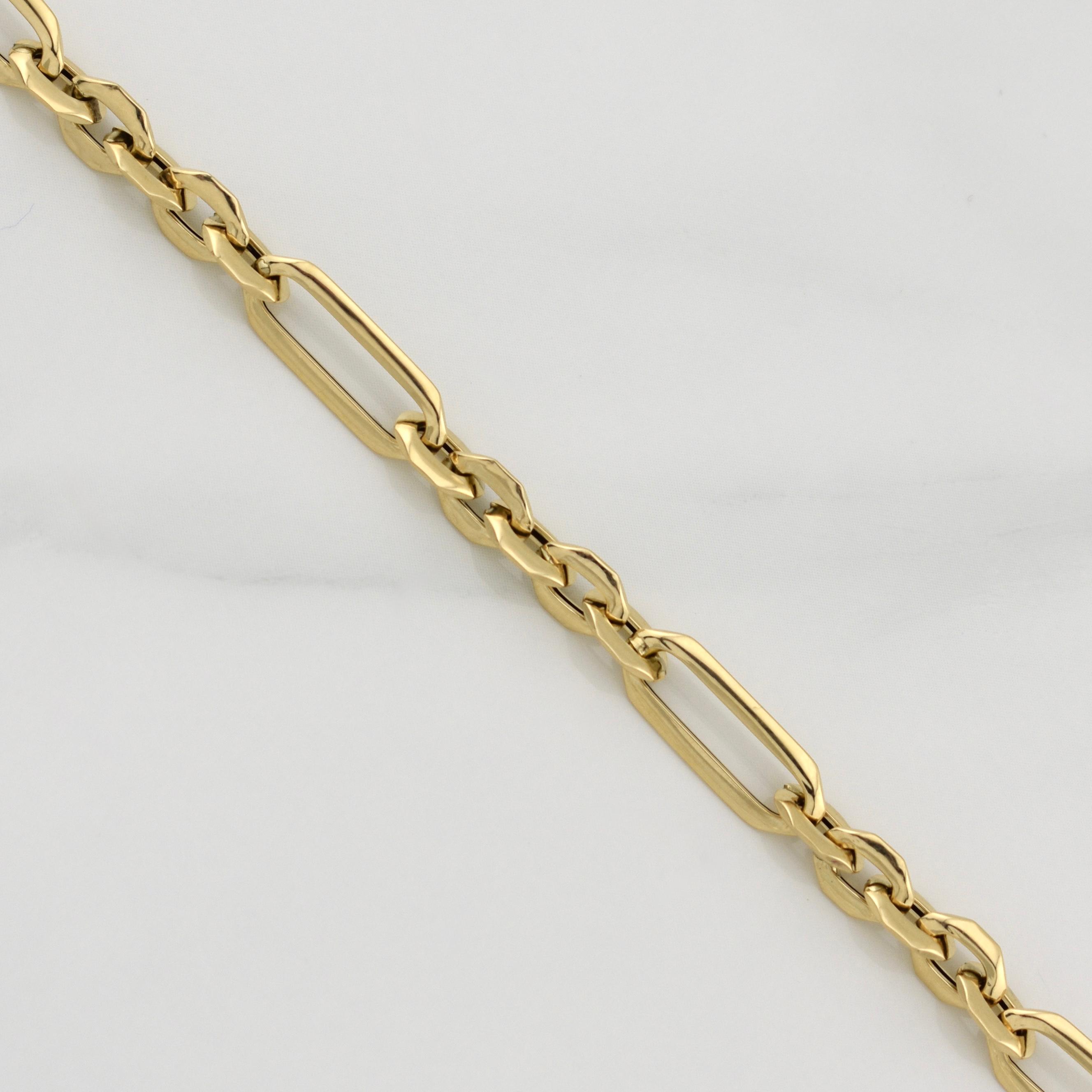 Pulso Figaro 3X1 2.6gr / 7 1/4 in / 5.5mm Oro Amarillo +3 18K !