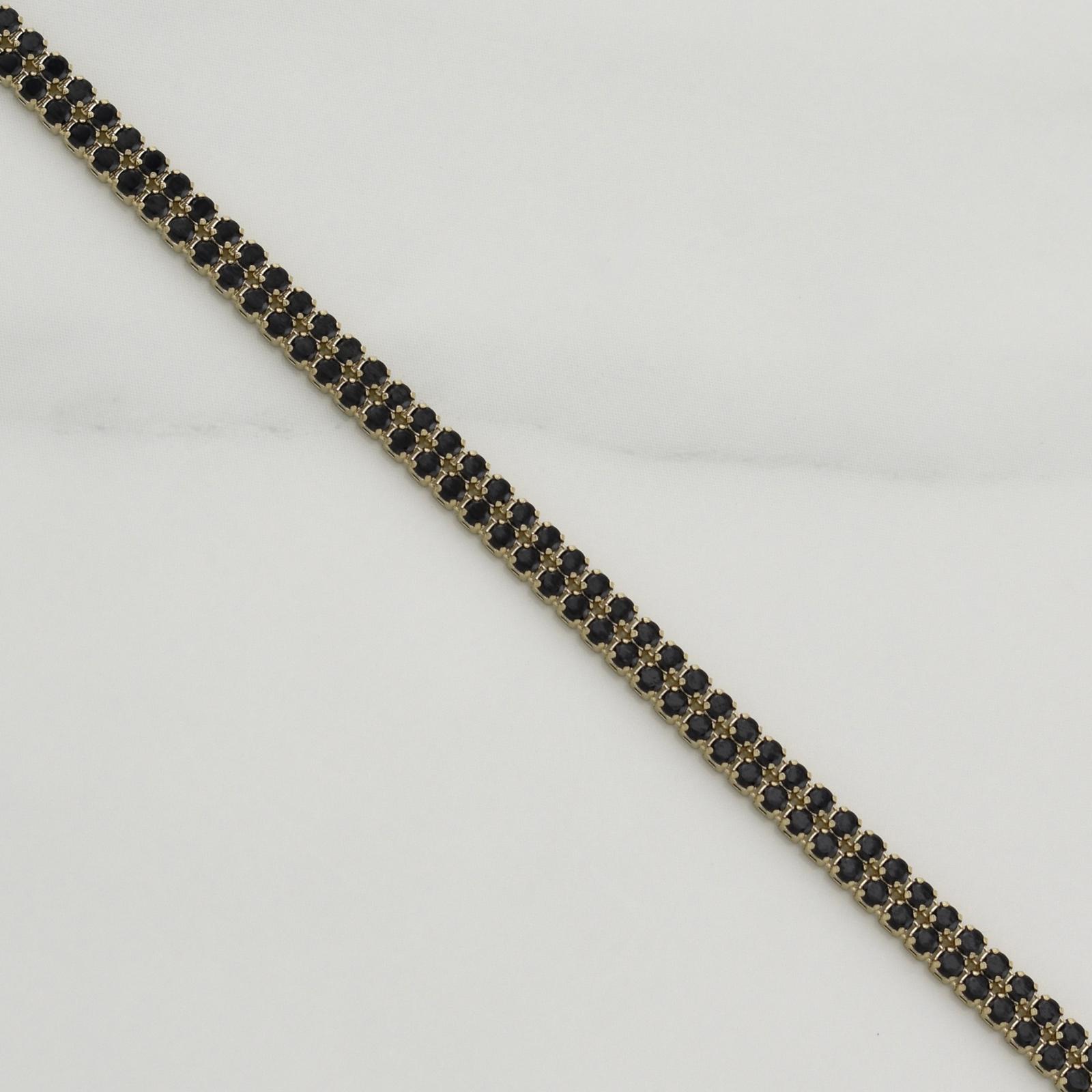 Pulso Tennis 4.9gr / 8 1/4 in / 3.15mm Oro Amarillo +4 18K !