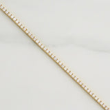 Pulso Tennis 4.15gr / 7 1/2 in / 1.55mm Oro Amarillo +4 18K !