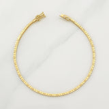 Pulso Tennis 4.2gr / 7 1/2 in / 1.55mm Oro Amarillo +4 18K !