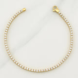 Pulso Tennis Doble Faz 7gr / 7 in / 2.15mm Oro Amarillo +4 18K !