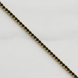 Pulso Tennis Doble Faz 6.95gr / 7 in / 2.15mm Oro Amarillo +4 18K !