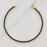 Pulso Tennis Doble Faz 6.9gr / 7 in / 2.1mm Oro Amarillo +4 18K !