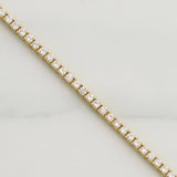 Pulso Tennis Doble Faz 6.9gr / 7 in / 2.1mm Oro Amarillo +4 18K !