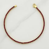 Pulso Tennis Doble Faz 7.3gr / 7 in / 2.15mm Oro Amarillo +4 18K !