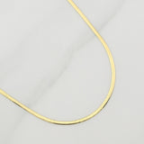 Cadena Espejo 2.4gr / 17 3/4 in / 1.5mm Oro Amarillo +3 18K !