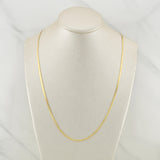 Cadena Espejo 3.85gr / 18 in / 2.1mm Oro Amarillo +3 18K !