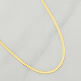 Cadena Espejo 3.3gr / 16 1/4 in / 2.1mm Oro Amarillo +3 18K !