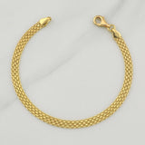 Bismark Bracelet 5.35gr / 7 1/2 in / 4.6mm Yellow Gold +1 18K !