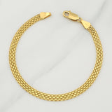 Bismark Bracelet 6.9gr / 8 3/4 in / 5.05mm Yellow Gold +1 18K !