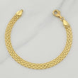 Bismark Bracelet 7.95gr / 7 1/2 in / 6.3mm Yellow Gold +1 18K !