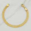 Bismark Bracelet 8gr / 7 1/2 in / 6.3mm Yellow Gold +1 18K !
