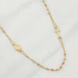 Rosario Virgen Milagrosa 3.8gr / 18 in / 2.5mm Tres Oros +4 18K !