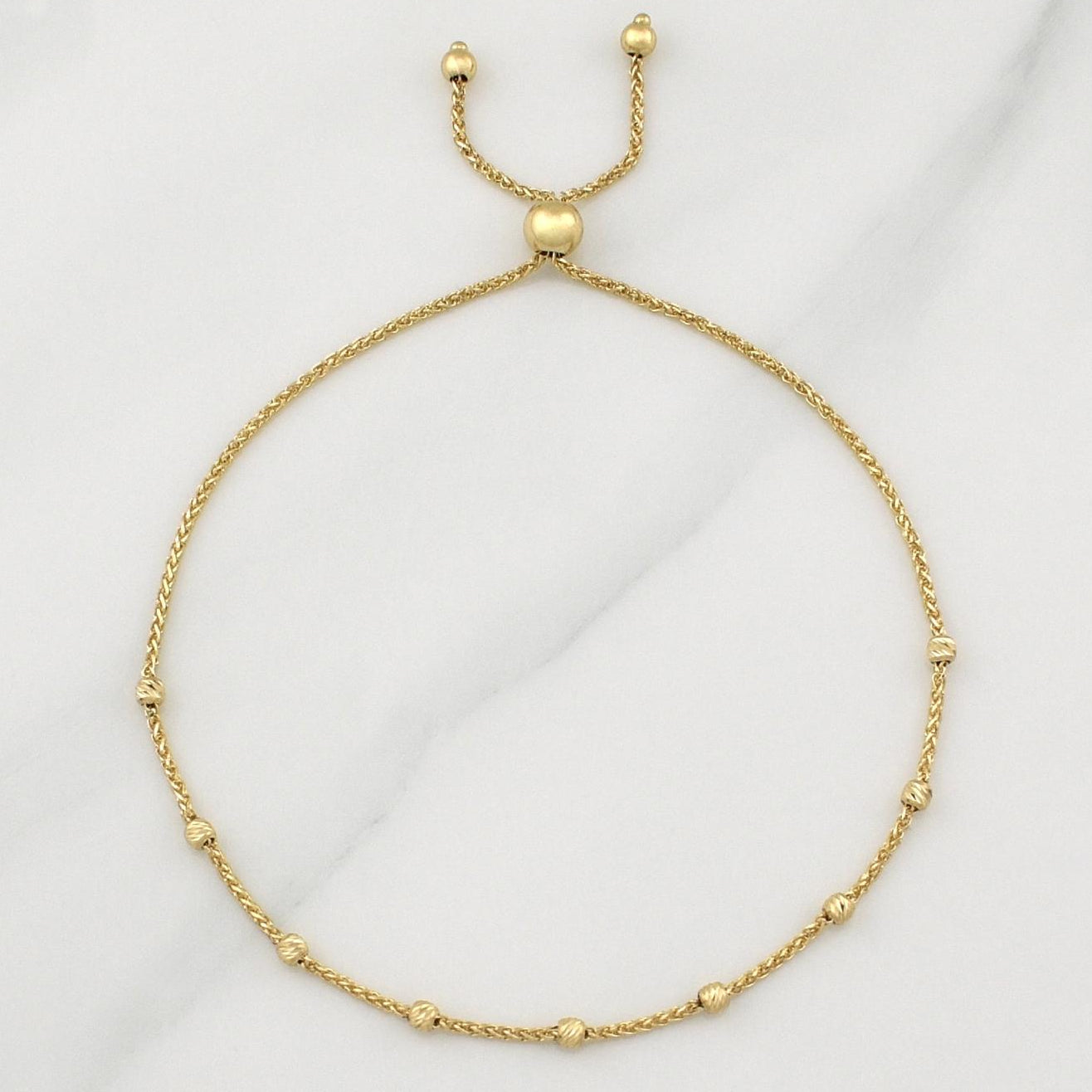 Pulso Franco Gradual 2.4gr / 9 3/4 in / 2.4mm Oro Amarillo +4 18K !