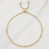 Pulso Franco Gradual 2.35gr / 9 3/4 in / 2.4mm Oro Amarillo +4 18K !