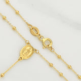 Rosario Virgen Milagrosa 2.9gr / 18 in / 1.8mm Oro Amarillo +4 18K !