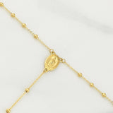 Rosario Virgen Milagrosa 2.9gr / 18 in / 1.8mm Oro Amarillo +4 18K !