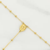 Rosario Virgen Milagrosa 2.9gr / 18 in / 1.75mm Oro Amarillo +4 18K !