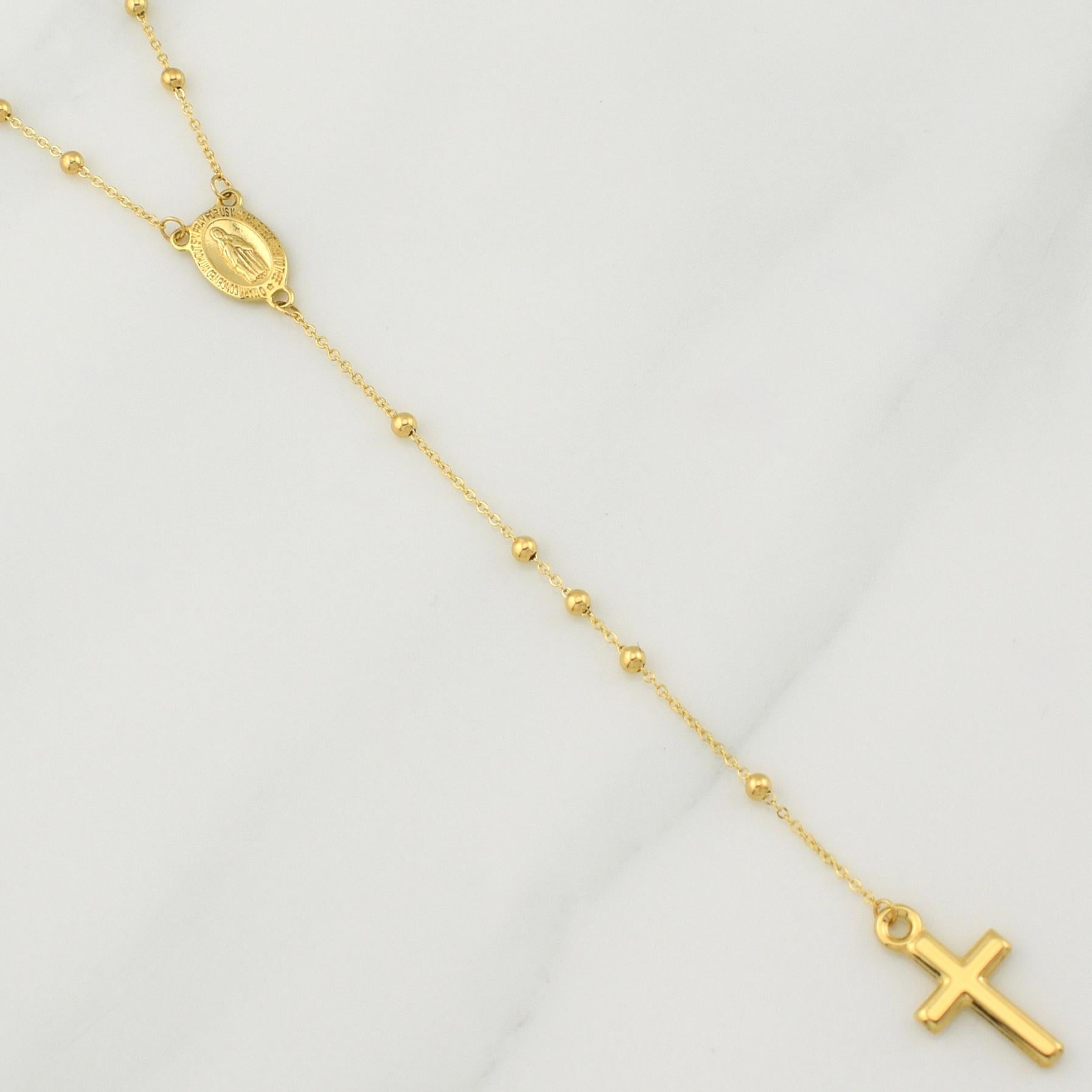 Miraculous Virgin Rosary 2.95 g / 18 in / 1.75 mm 18K Yellow Gold