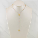 Rosary Miraculous Virgin 3gr / 18 in / 1.85mm Three Golds +4 18K !