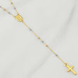 Rosary Miraculous Virgin 2.95gr / 18 in / 1.85mm Three Golds +4 18K !